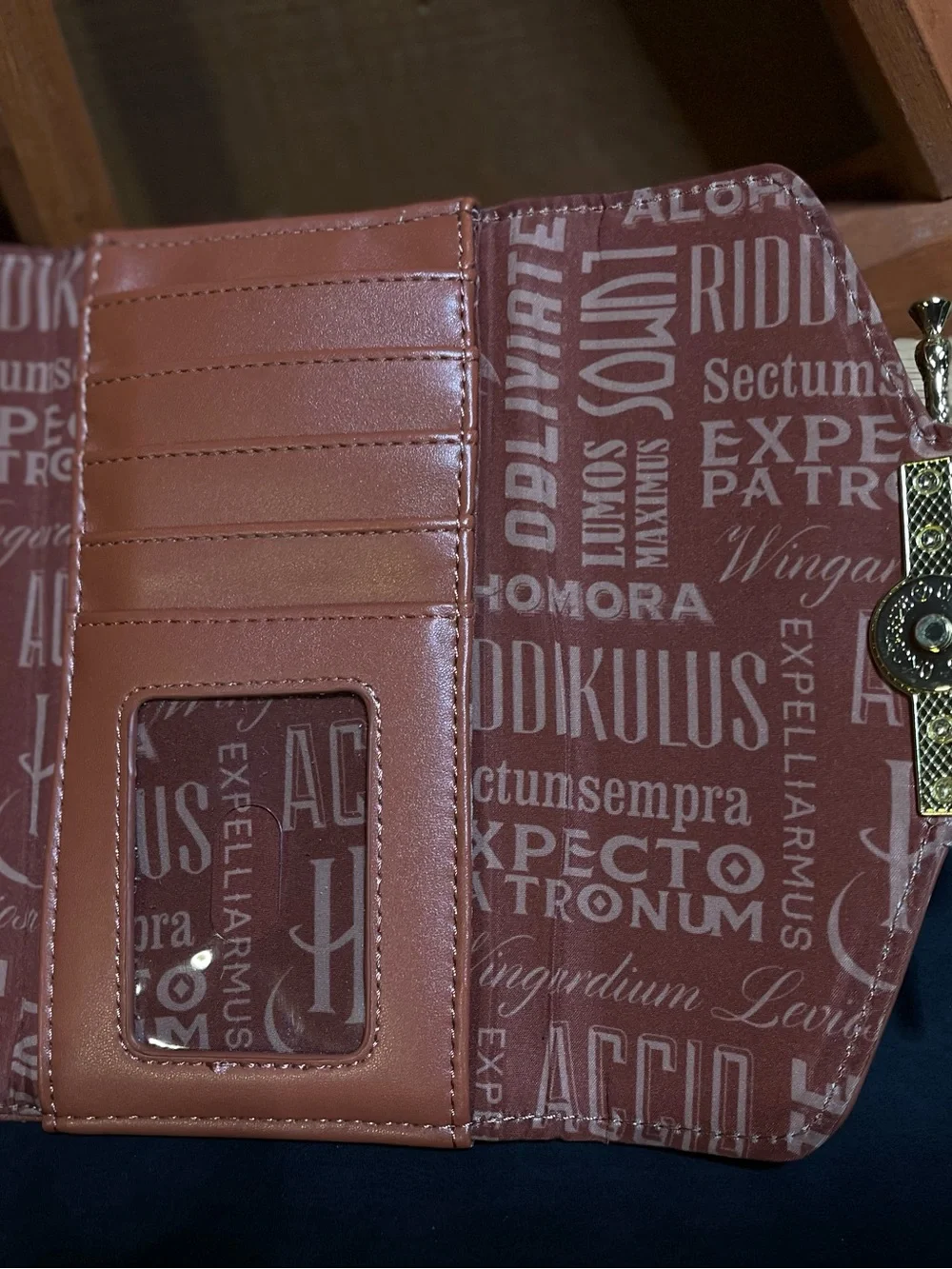 NWOT Harry Potter loungerfly ‘ Elder Wand Collection’ Wallet in Muted Terracota